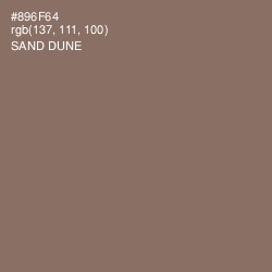 #896F64 - Sand Dune Color Image